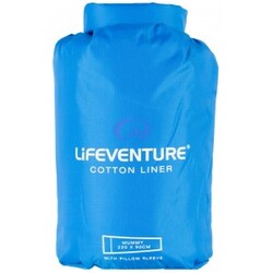 Billede af Lifeventure Cotton Sleeping Bag Liner, Mummy (blue) - Sovepose hos Soveposesalg.dk
